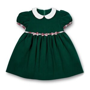 Florence Eiseman Velvet Dress with Plaid Bows